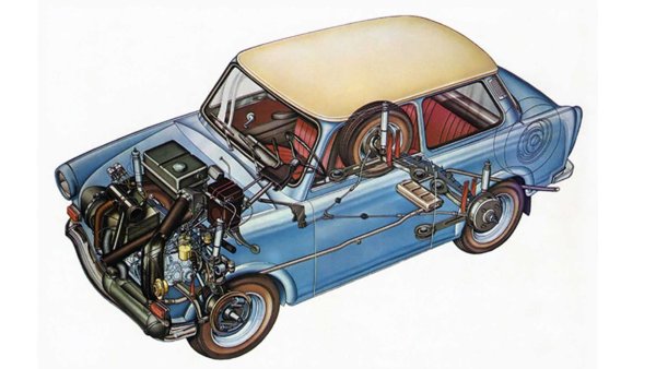 При Trabant карбураторът, който смесва коктейл за двутактовrs двигател с мощност 26 к.с., получава гориво чрез гравитация. Поради тази причина 24-литровият резервоар е разположен точно над двигателя (приблизително както на предвоенния съветски камион GAZ-AA). Я разходът достига 7 л/100 км. 