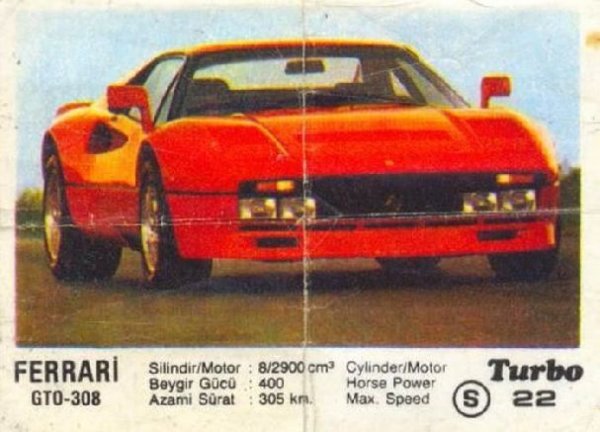 Пълна серия от 100 картинки "Turbo".