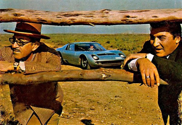 Почти всички други модели на "Ламбо" са кръстени на елементи от коридата. Миура е собственикът на прочуто ранчо за отглеждане на бикове за арената. "Еспада" е сабята на матадора. "Гаярдо" е порода бикове. "Диабло", "Мурсиелаго" и "Авентадор" са имената на отделни животни, прославили се на арената. А "Урус", една от последните добавки към гамата, е отдавна изчезнал праисторически бозайник, праотец на днешните бикове. 
Самият Феручо бил зодия "Телец". На снимката са той и собственикът на фермата, на фона на една Miura. 
