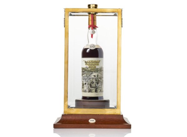 Цена: 1.01 млн. долара

Шестте най-скъпи уискита в света до момента идват не само от едно и също място (селцето Крейгелъки в Мъри, Шотландия) и от една и съща спиртоварна (Macallan), но дори и от една и съща бъчва. Тази бъчва, с номер 263, е подслонявала дистилирано през 1926 малцово уиски в продължение на 60 години, преди то да бъде бутилирано. Получените в резултат 40 бутилки никога не са били пускани в свободна продажба - вместо това са предложени на специални клиенти на дестилерията. 12 от тези бутилки са с етикети, изрисувани от легендарния художник сър Питър Блейк, автора на обложката на &ldquo;Sgt. Pepper&rsquo;s Lonely Hearts Club Band&rdquo; на The Beatles. Eдна от тях бе продадена за 1.014 млн. щатски долара от Bonham's в Хонконг през 2018, а друга донесе 615 062 британски лири на търг през 2020. 
