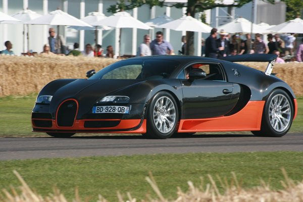 Eдна от едва 30-те произведени "наточени" версии на Veyron, при които мощността е увеличена до 1199 конски сили. Рекордът е потвърден от Guinness. 
