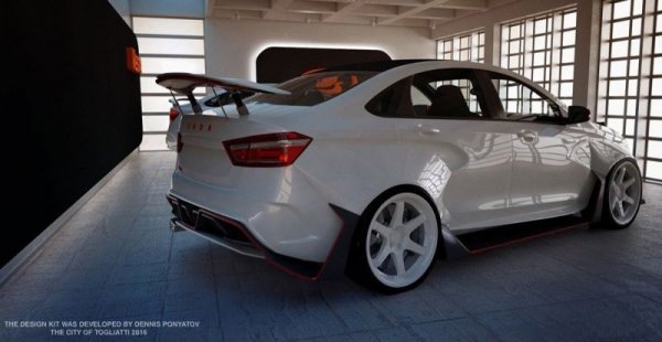 Тунинг за Lada Vesta от руското ателие Verge Kit