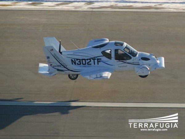 Transition Terrafugia - Първата летяща кола 