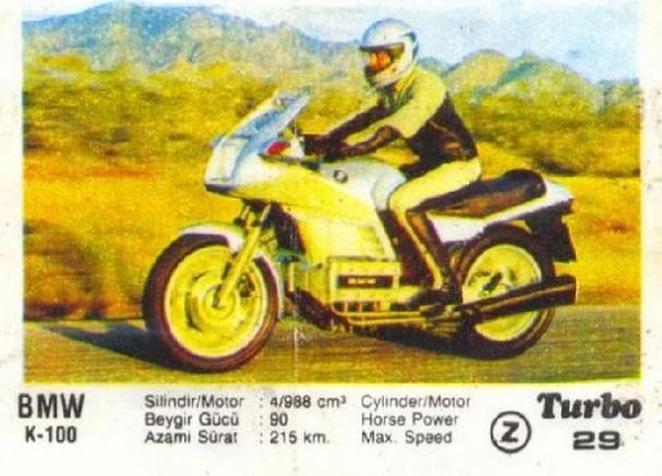 Пълна серия от 100 картинки "Turbo".