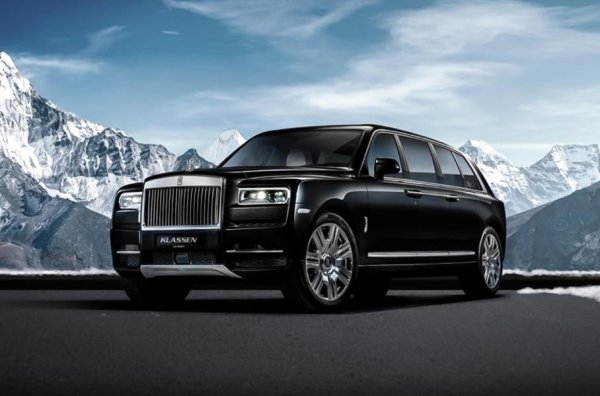 Същото германско ателие има още по-скъп проект, базиран на Cullinan. Компанията представи брониран всъдеход за 1,8 млн евро, който издържа на атака с автомати и пушки. Дължината на каросерията е нараснала с 1016 мм (от 5341 на 6357 мм), като с толкова е увеличено и междуосието. В оборудването са добавени мултимедиен комплекс, базиран на Apple iMac, аудио-система Bang & Olufsen, атмосферно осветление и панорамен покрив - между другото, също брониран. 