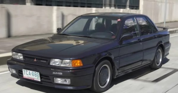 1989-91 Mitsubishi Galant AMG е продукт на  кооперацията между Mitsubishi Motor Corporation и AMG, което се случва малко преди сделката с Mercedes-Benz. Тази кола всъщност е второто "дете" на тези компании, като преди това AMG прави пакет за външен вид за седана Debonair на Mitsubishi. Galant AMG носи по-високо ниво на производителност, съчетано с някои луксозни интериорни и екстериорни щрихи.&nbsp;

AMG модифицира 2.0-литровия атмосферен двигател на Galant. Резултатът е увеличение на конските сили от стандартните 144 на 17 при червената линия от 8000 оборота в минута. Екстериорът е третиран с бодикит AMG, който включва разширения на праговете, по-агресивни брони отпред и отзад, заедно със спойлер на капака на багажника и AMG емблеми навсякъде. Вътре кожените седалки плюс дървено копче за смяна на скоростите и тапицерията на вратите осигуряват европейски стил.

Mitsubishi Galant AMG стига само 500 бройки за три години, като е модел само за JDM, но се предполага, че няколко коли са достигнали Германия.
