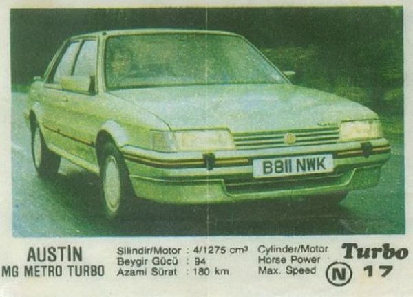 Пълна серия от 100 картинки "Turbo".