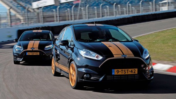 Европейската флотилия на Hertz се обогати с тези специални версии на Focus и Fiesta ST през 2014. Колите са с Recaro седалки и са боядисани в характерните цветове на оригиналния GT350 H. Американските клиенти така и не ги получиха по много проста причина - и двата автомобила са само с ръчни скорости. 
