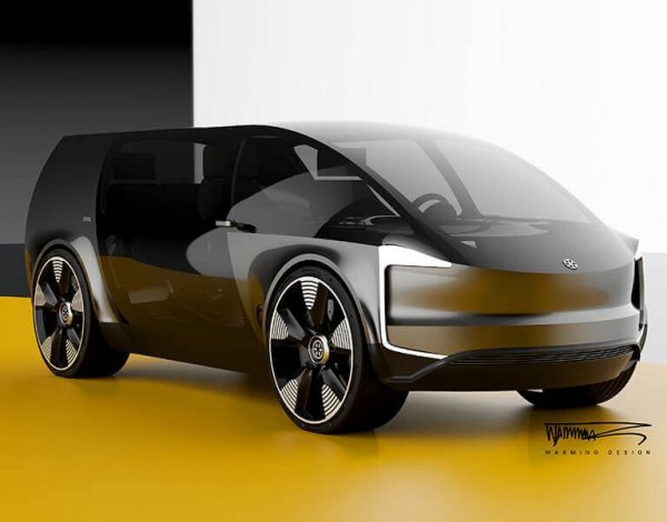 Авторски проект за миниван, вдъхновен от скандинавския дизайн. 