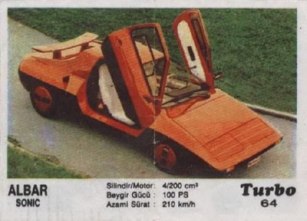 Пълна серия от 100 картинки "Turbo".