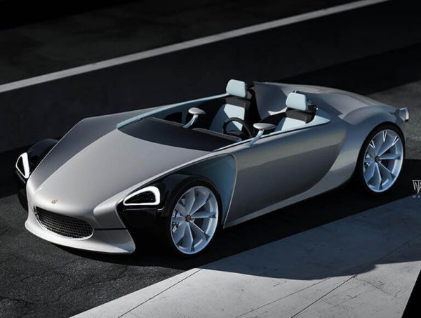 Тук Варминг още веднъж си е поиграл да си представи модерния вид на популярен класически автомобил - в случая Austin-Healey Frogeye Sprite