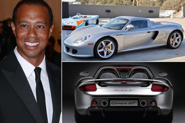 Един от най-великите състезатели по голф е известен и като фен на луксозните коли. Тайгър има Mercedes Benz S65, но той му навява лоши спомени, след като беше  арестуван, докато кара тази кола под въздействието на наркотични вещества. В гаража на спортиста има още Buick Enclave, Buick Benga, Cadillac Escalade и Lexus LS460, но най-впечатляващо е струващото 400 000 долара Porsche Carrera GT.
