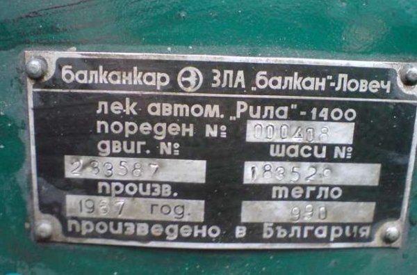 През 1969 в ловешкия завод "Балкан" започва производството на Москвич-412 и Москвич-408, под марката "Рила" (Рила 1500 и Рила 1400) Това е едва вторият случай, в който съветски модел се прави зад граница, след полския лиценз за "Победа". 
В началото това в Ловеч е само сглобка от готови съветски комплекти, но с течение на времето все повече компоненти започват да се правят у нас. През 1976 от поточната линия в Ловеч започва да слиза Москвич-2140, а от 1988 - Москвич-2141 Алеко. 
