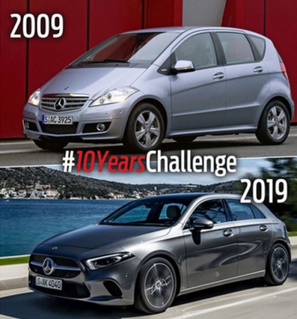 Първите две поколения на този модел приличат повече на компактни ванове, а не на класически хечбек. Немците явно не са си дали зор, да направят този автомобил красив, а са заложили на практичността и голямото вътрещно пространство. Крайният резултат е нишов модел, който много хора определено не харесаха.
Сегашната A-Class е съвсем друго нещо – устремен хечбек с агресивен дизайн и със собствена AMG-версия, която изглежзда още по-впечатляващо. Подобренията явно дават резултат и продажбите на модела скочиха до небето.
