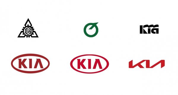 Първите лога на корейците трогателно напомнят заводски емблеми от българския ранен социализъм - но не шедьоврите, създадени от световноизвестния майстор Стефан Кънчев за "Петрол", БНТ и "Родопа", а продуктите на художествената самодейност. 
Възходът на Kia започна след въвеждането на червеното елипсовидно лого със стилизирани букви. Но сега и то остава в миналото.

