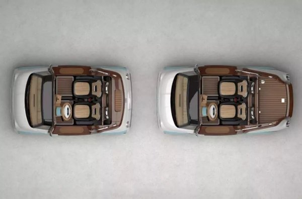 Допълнителното пространство може да се използва за багаж или като място за отдих и пикник. Предлагат се различни опции за оформление на автомобила.

Запазен е стандартният електрически мотор с мощност 8 к.с. Батерията с капацитет 5,4 киловата позволява пробег от 75 км и може да бъде напълно заредена за приблизително четири часа. Максималната скорост е ограничена до 45 км/ч.
