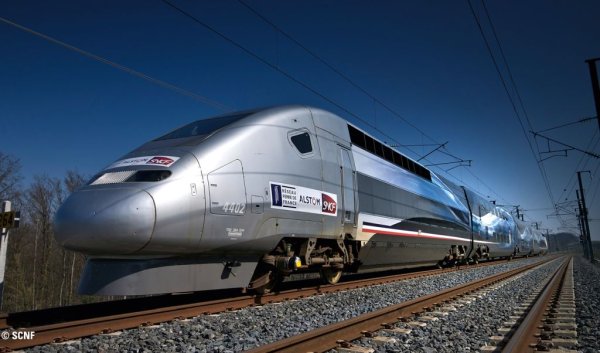 Обратно в света на конвенционалните влакове, най-бързата регистрирана скорост идва от Франция, когато специално модифициран TGV (train &agrave; grande vitesse), известен като Project V150 и с тегло 265 тона, счупи бариерата от 574 км в час по време на тестов пробег през 2007. 
