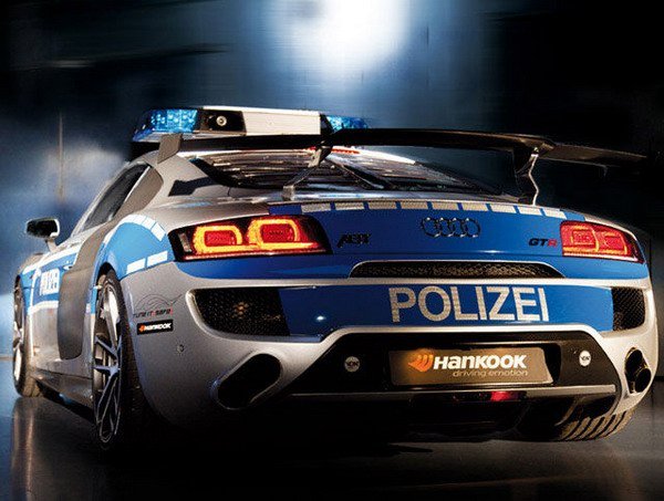 Audi R8 GTR - суперпатрулка за немската полиция от Abt и Hankook