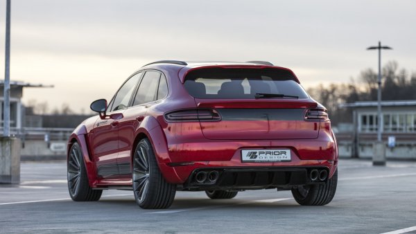 Porsche Macan с оптичен пакет от Prior Design