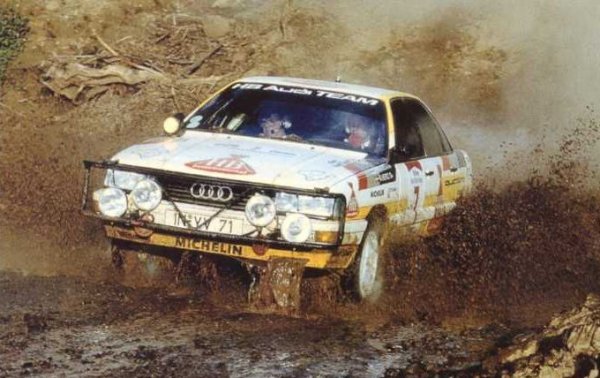 Audi се завръща за кратко в някои отделни стартове на Световния рали шампионат през 1987, участвайки с Audi 200 в Група А. Единствената му победа за сезона е в Рали Сафари, с Микола зад волана. Рьорл завършва втори, а първият автомобил на друга марка стига до финала цели 50 минути след победителя. 
