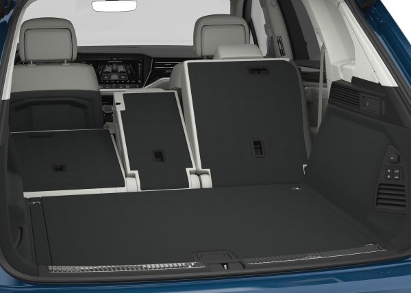 Този показател е за третото поколение на големия SUV на Volkswagen, което излезе на пазара през 2018. При сваляне на задните седалки обемът скача до 1800 литра, а това си е наистина впечатляващ размер за автомобил, продаван на европейските пазари.