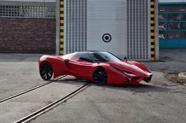 Fahrradi Farfall FFX - реплика на Ferrari FXX, която се задвижва с въртене на педали 