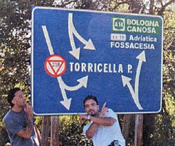 Място 4: Тук всичко е казано с няколко стрелки - при всички случаи се озовавате в Торичела (Италия)