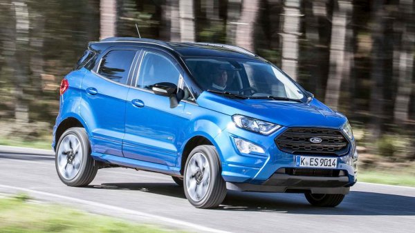 Дължината на Ecosport е сметната без резервното колело отзад. Това е най-късият SUV в списъка. Багажникът побира от 320 до 1145 литра. Версията със задвижване на всички колела отпадна някъде през втората половина на 2019 г. Гамата двигатели започва с турбо бензинов с три цилиндъра и мощност 100 коня.