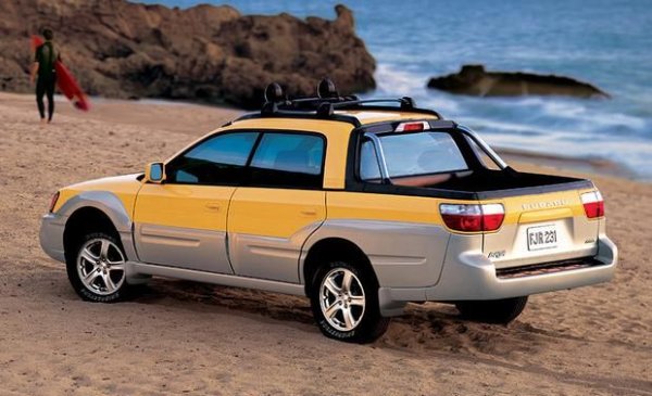 Иначе дизайнът е свеж и гъвкав. Специален панел между пътническата кабина и &bdquo;леглото&ldquo; може да се отвори, за да се натоварят дълги предмети, а освен това, 2.5-литровия турбо боксерен двигател предлага по-добра динамика, отколкото човек очаква от кръстоска между комби и пикап. Така или иначе клиентите не остават очаровани и моделът е спрян от производство само няколко години, след като е излязъл от пазара.
