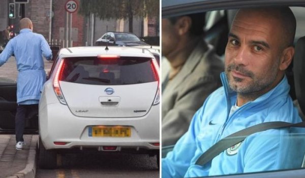 Хосеп Гуардиола днес е рекламно лице на електрическите модели на Nissan и не е изненада, че в ежедневието се вози на такъв. Изненадващото е, че тук нещата са се развили по обратен на обичайния сценарий: първо треньорът сам се е спрял на първия Leaf като личен автомобил, и едва после в резултат на това от Nissan са го потърсили за партньорство. 
