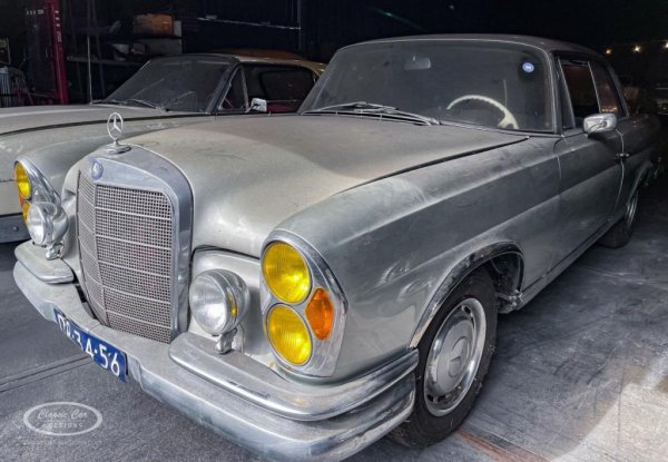 Година: 1965
Класически представител на германския лукс от 60-те години. 250 SE Coupe е една от трите версии на легендарния W111, прародителя на днешната S-класа. Двигателят е с шест цилиндъра, работен обем 2.5 литра и максимална мощност от 150 конски сили. При само 6213 произведени бройки днешният интерес на колекционерите е съвсем разбираем. 
