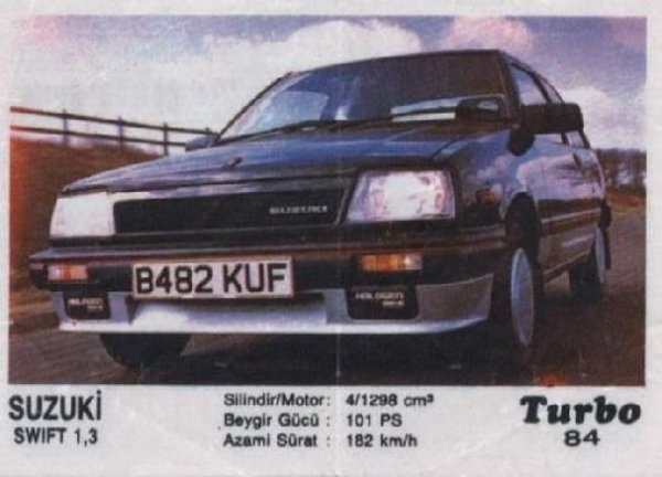 Пълна серия от 100 картинки "Turbo".
