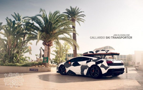 Nissan GT-R, Lamborghini Murci&eacute;lago и Lamborghini Gallardo, оборудвани за ски уикенд в планината