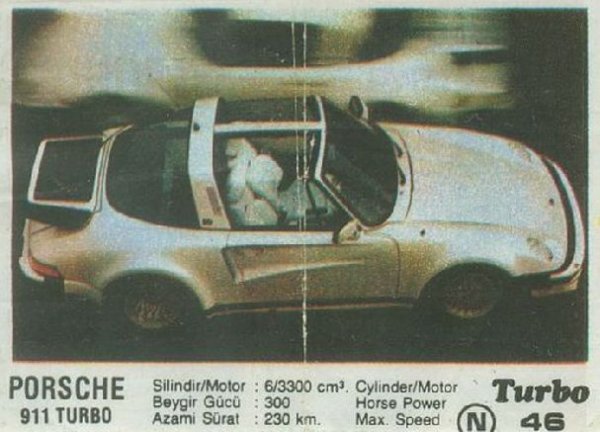 Пълна серия от 100 картинки "Turbo".