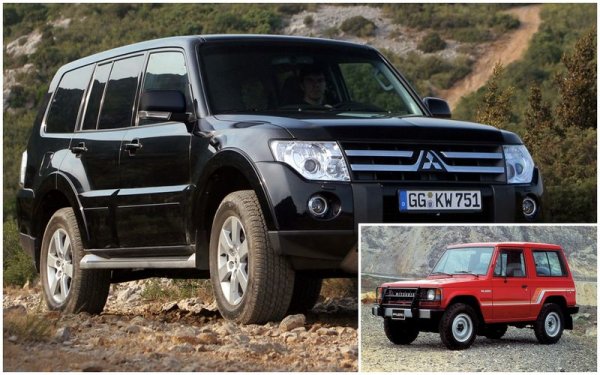 Mitsubishi Pajero се появява сравнително късно - през 1982 г., но оттогава е един от най-харесваните всъдеходи. Още първата версия има независимо торсионно окачване отпред и ресори отзад. Автомобилът е на рама, със заключваща се предна ос и двигатели с мощност от 84 до 103 к.с.

Сегашното Mitsubishi Pajero разполага с двигатели зо 250 к.с., като запазва и дори подобрява всъдеходните си качества. Рамата е вградена в конструкцията на каросерията, като окачването е независимо. За задвижването на четирите колела отговаря системата Super Select, която позволява заключване на предната ос, има понижаващи предавки и блокировка на диференциалите. Пътният просвет е внушителен - 235 мм.
