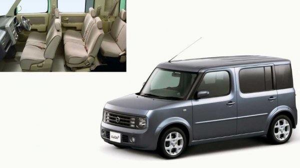 На трето място попада Nissan Cube&sup3;. Съвпадението в тройките е случайно. От второто поколение на стандартния Cube тази версия се отличава по увеличеното със 170 мм разстояние между двете оси. И както вече споменатите конкуренти-съотечественици Toyota Sienta и Honda Mobilio, Cube&sup3; също може да се похвали с версии със задвижване на четирите колела. Идеален автомобил дори за пораснали деца.