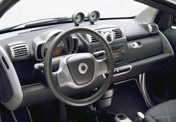 Smart Fortwo cdi, по-консервативна версия на интериора