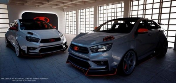 Тунинг за Lada Vesta от руското ателие Verge Kit