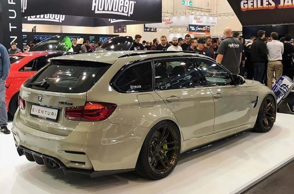 Това е и причината комбитата M3 да се раждат в гаражи. Последното попълнение - BMW M3 CS Touring, е построено с помощта на компанията Eventuri, като беше показано на изложенията SEMA и Essen Motor Show. И вече има доста желаещи да се сдобият с подобен автомобил. В неговата основа е катастрофирало М3 CS, което е комбинирано със стандартно комби 3-Series. А под капака е разположен 3,0-литров редови 6-цилиндров двигател с 460 к.с.
