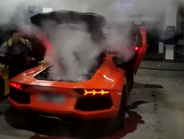 Lamborghini Aventador барбекю