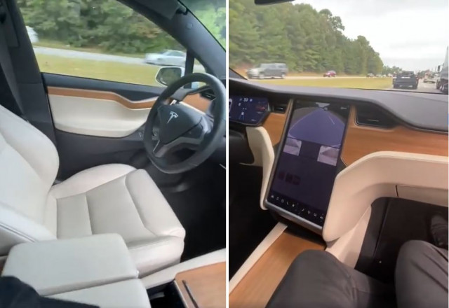 Tesla Model X без шофьор