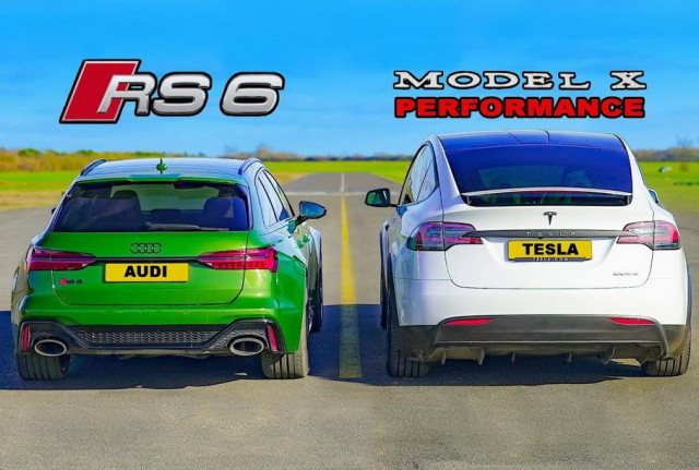 Audi RS6 Avant vs Tesla Model X