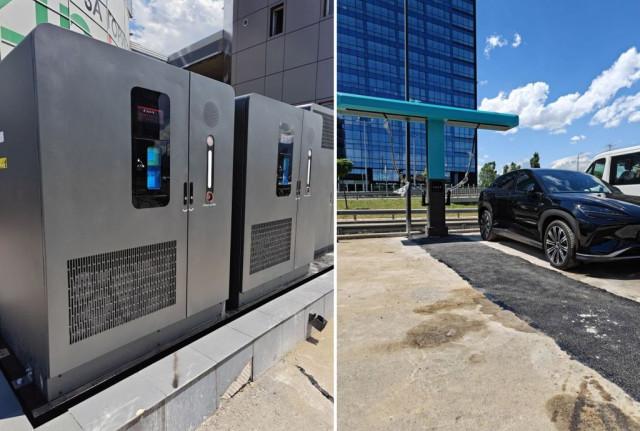BYD, електрохолд, зарядна станция, мегават