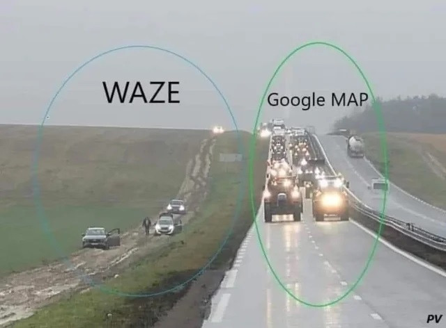 Waze срещу Google Maps