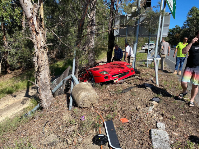 Ferrari F40 катастрофа