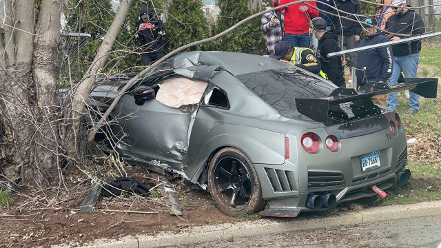 Nissan GT-R катастрофа