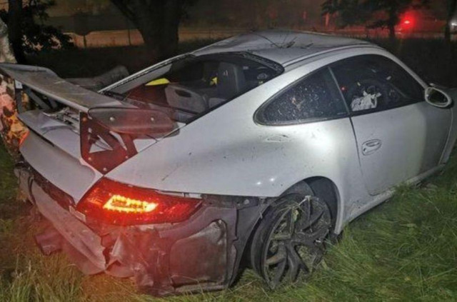 катастрофа Porsche 911 GT3