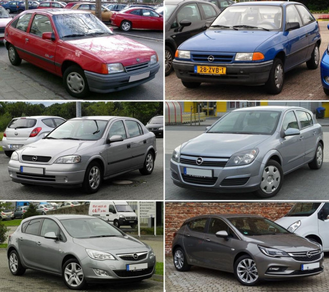 Opel Astra, поколения, Opel Kadett