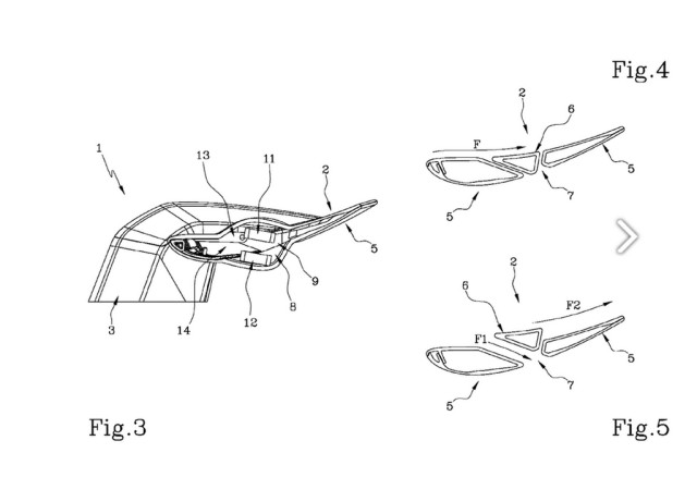 Lamborghini, магнитен спойлер, патент