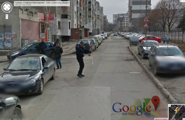 Google Street View, полицай
